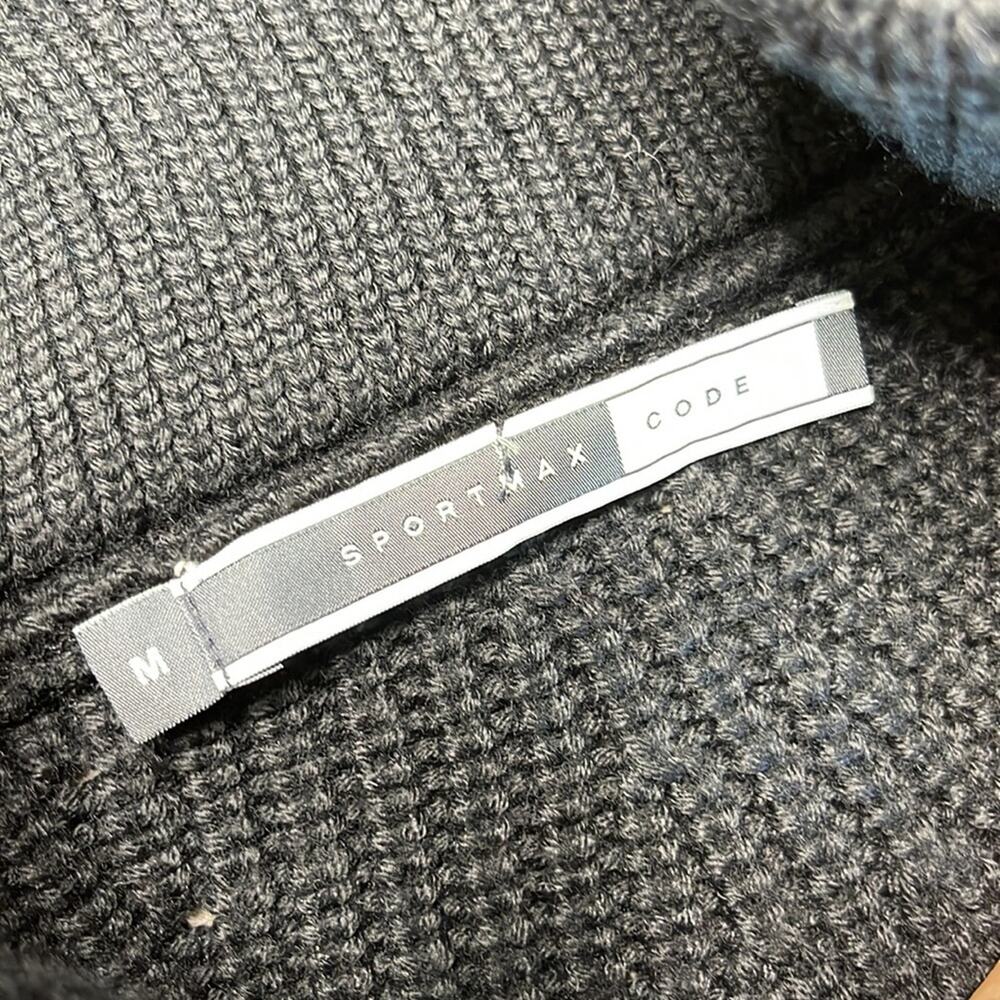 Sport Max Code Black Drawstring Sweater Jacket Wo… - image 2